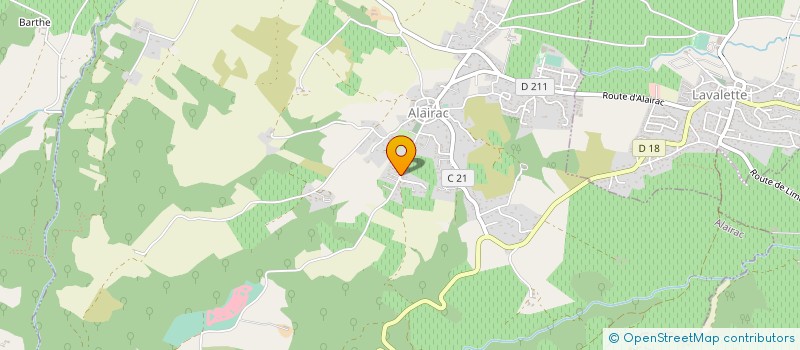 localisation de l'entreprise AMG  ALAIRAC