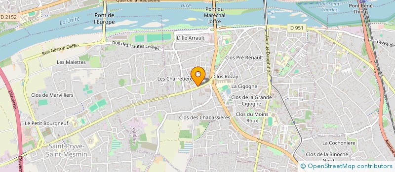 localisation de l'entreprise AMG AUDIO à ORLEANS