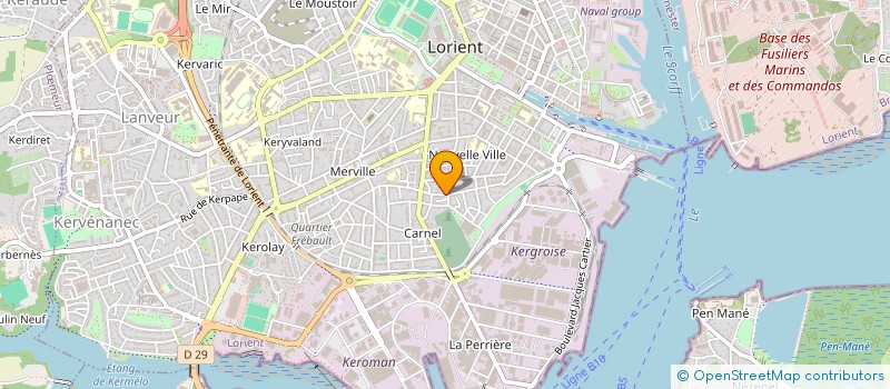 localisation de l'entreprise AMG AUTO  LORIENT