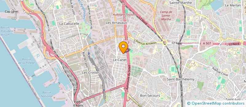 localisation de l'entreprise AMG AUTOS  MARSEILLE