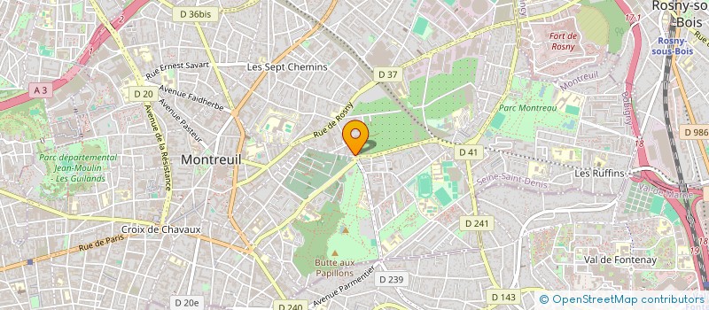 localisation de l'entreprise AMG-BAT à MONTREUIL