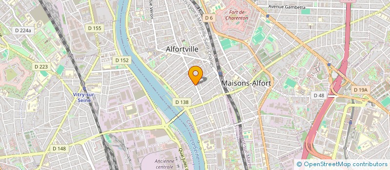 localisation de l'entreprise AMG BATIMENTS à ALFORTVILLE