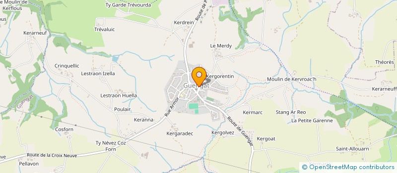 localisation de l'entreprise AMG CARRELAGE à GUENGAT