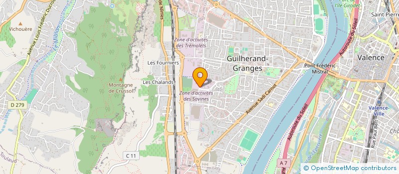 localisation de l'entreprise AMG COM  GUILHERAND-GRANGES