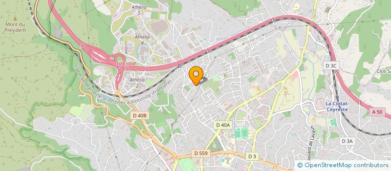 localisation de l'entreprise AMG CONSEIL  LA CIOTAT