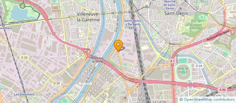 localisation de l'entreprise AMG CONSTRUCTION à SAINT-DENIS