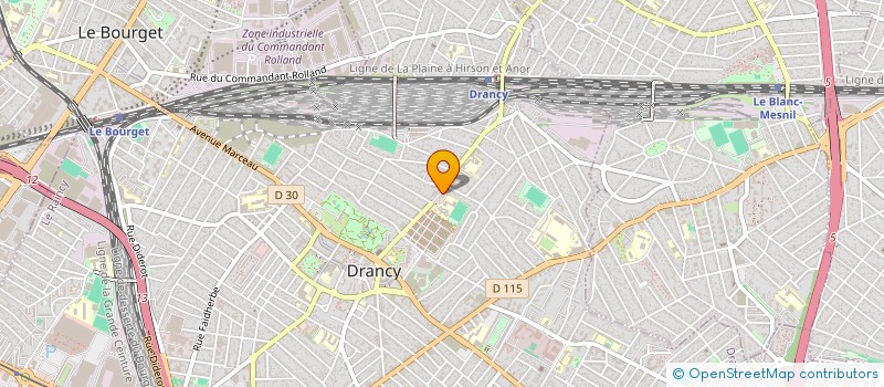 localisation de l'entreprise AMG ELEC  DRANCY