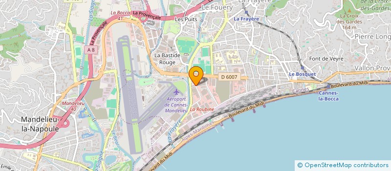 localisation de l'entreprise AMG FINANCE à CANNES