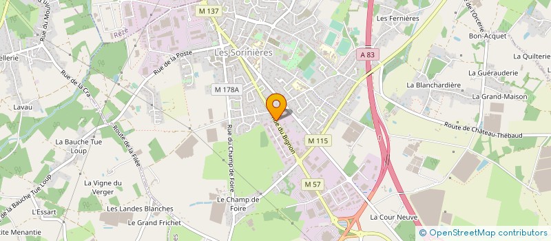 localisation de l'entreprise AMG FINANCE à LES SORINIERES