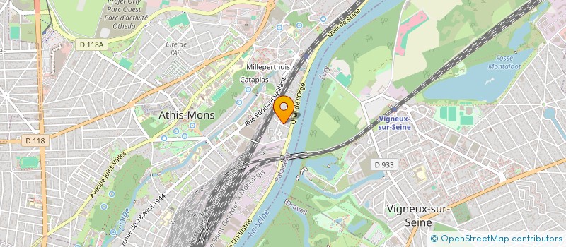 localisation de l'entreprise AMG FORMATION à ATHIS-MONS