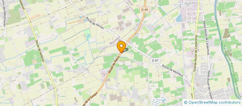 localisation de l'entreprise AMG HOLDING  PERNES-LES-FONTAINES