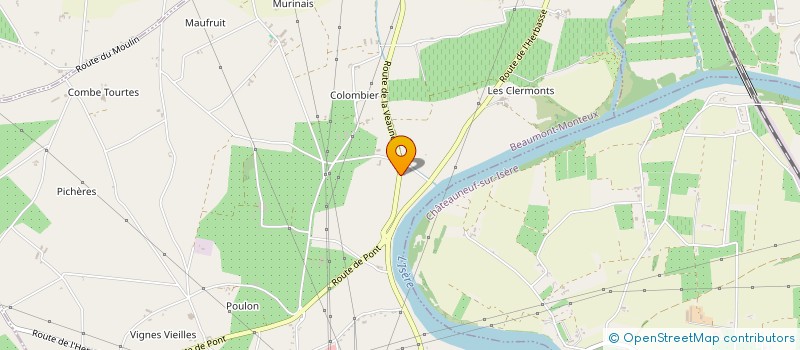 localisation de l'entreprise AMG IMMO  BEAUMONT-MONTEUX