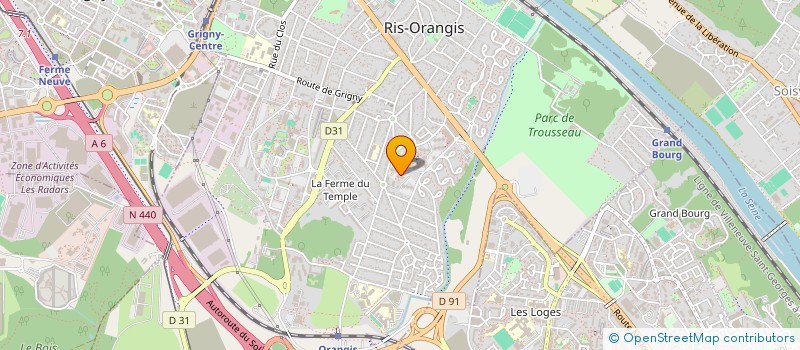 localisation de l'entreprise AMG IMMO  RIS-ORANGIS