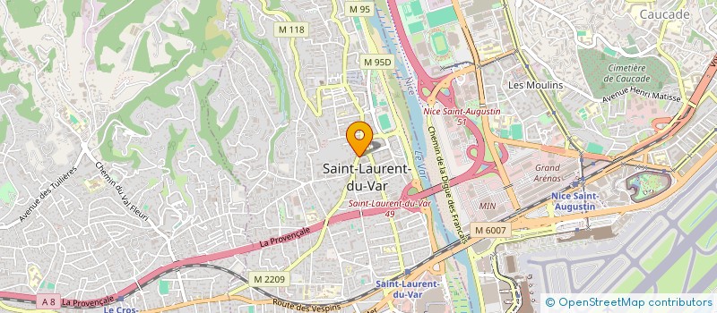 localisation de l'entreprise AMG INVEST à SAINT-LAURENT-DU-VAR