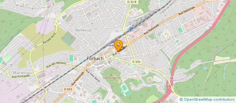 localisation de l'entreprise AMG INVEST à FORBACH