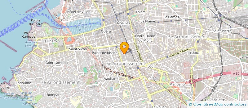 localisation de l'entreprise AMG LA COURONNE à MARSEILLE