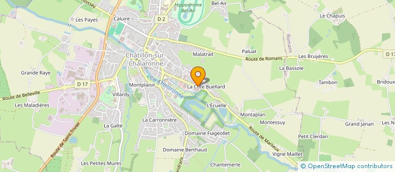 localisation de l'entreprise AMG. LECOLLET  CHATILLON-SUR-CHALARONNE