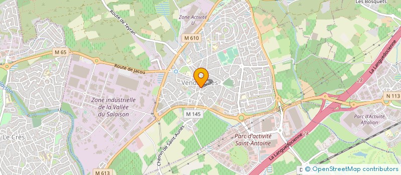 localisation de l'entreprise AMG PATRIMOINE à VENDARGUES