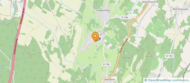 localisation de l'entreprise AMG PETITES MONTAGNES  MANTRY