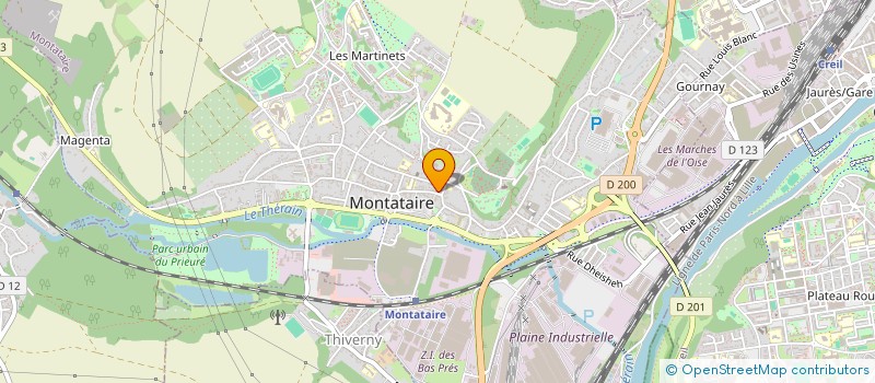 localisation de l'entreprise AMG PIECES AUTO  MONTATAIRE