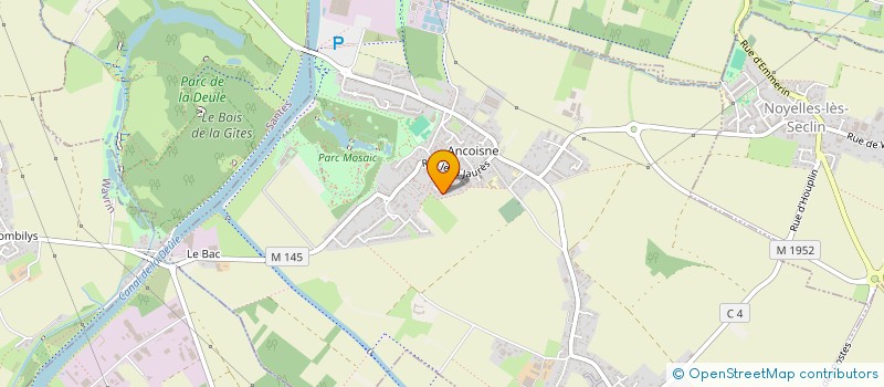 localisation de l'entreprise AMG PROMOTION  HOUPLIN-ANCOISNE