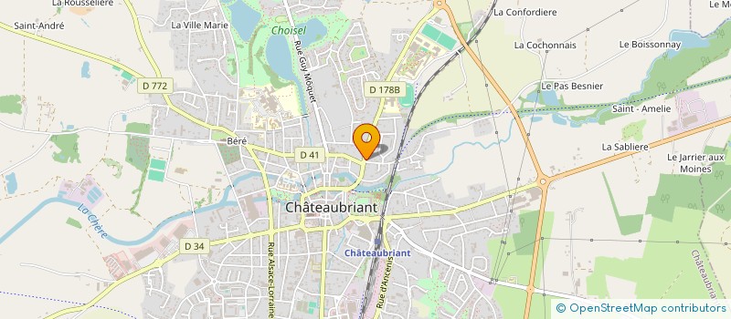 localisation de l'entreprise AMG PSYCHOLOGIE  CHATEAUBRIANT