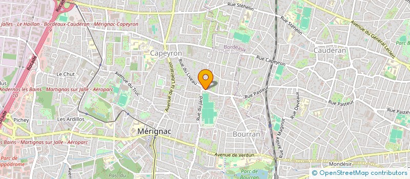 localisation de l'entreprise AMG SARL à MERIGNAC