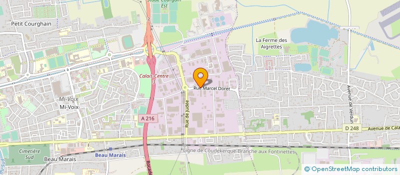 localisation de l'entreprise AMG SEYS WILLY à CALAIS