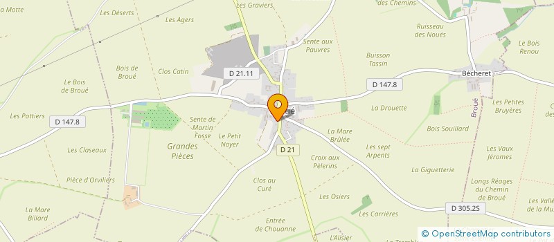 localisation de l'entreprise AMGC GOMMAGES à BROUE