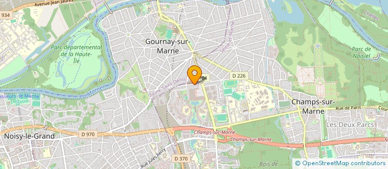 localisation de l'entreprise AMGD PRODUCTION à CHAMPS-SUR-MARNE
