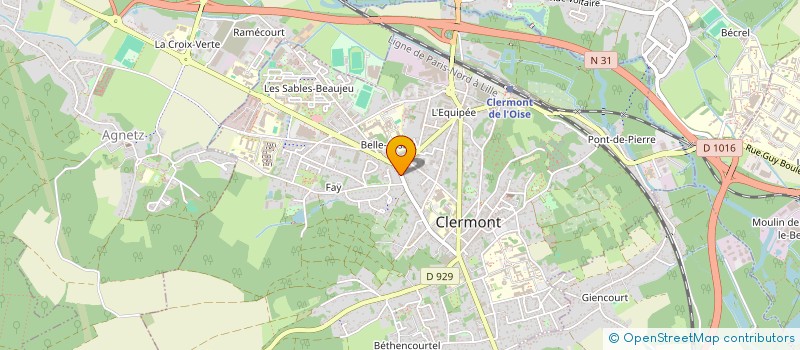 localisation de l'entreprise AMGE  CLERMONT