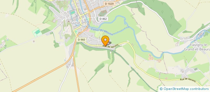 localisation de l'entreprise AMGE TAXIS GAUDRY à GUISE