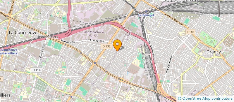 localisation de l'entreprise AMGED BATIMENT à LA COURNEUVE