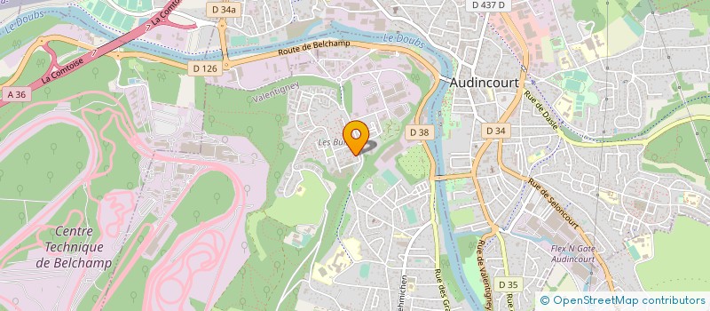 localisation de l'entreprise AMGHAR à VALENTIGNEY