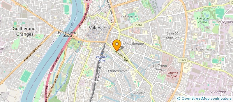localisation de l'entreprise AMGIT 26 à VALENCE