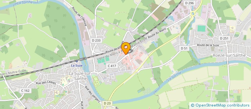 localisation de l'entreprise AMGO AUTOMOBILES  LA SUZE-SUR-SARTHE