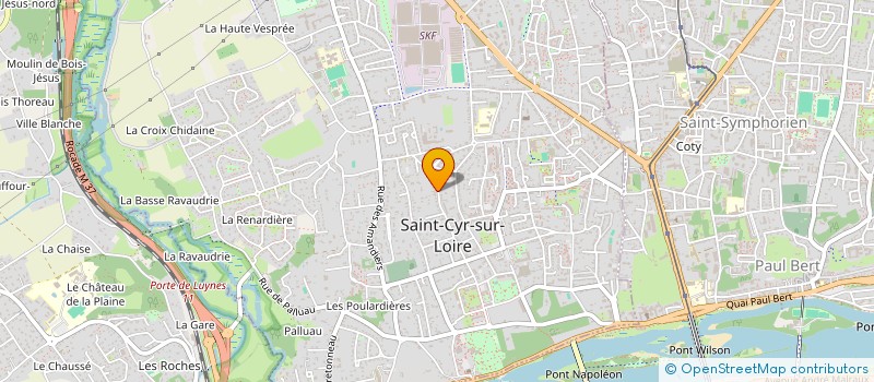 localisation de l'entreprise AMGS à SAINT-CYR-SUR-LOIRE