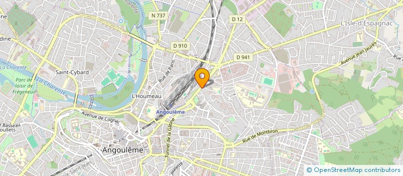 localisation de l'entreprise AMGS ASSOCIATION POUR LA MOBILITE GEOGRAPHIQUE ET SOCIALE CHARENTE AUTO à ANGOULEME