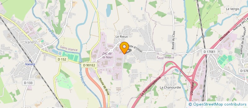 localisation de l'entreprise AMGT IMMO  ALLASSAC