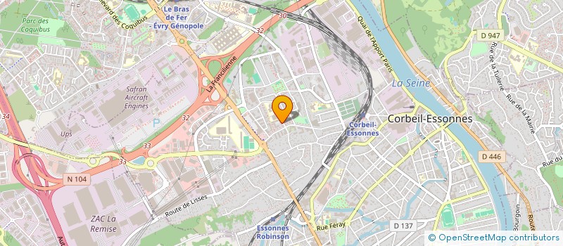 localisation de l'entreprise AMGT IMMO  CORBEIL-ESSONNES