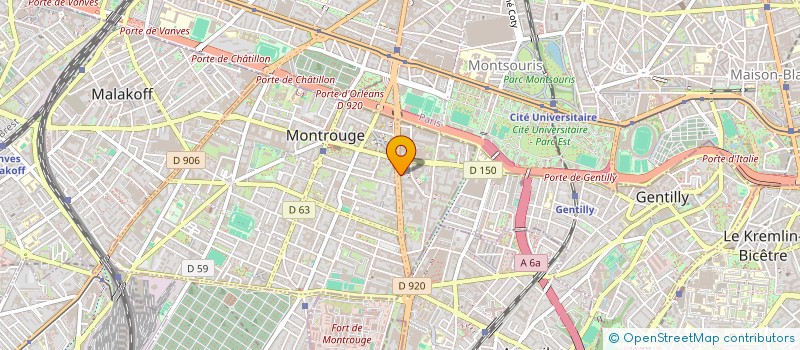 localisation de l'entreprise AMH  MONTROUGE