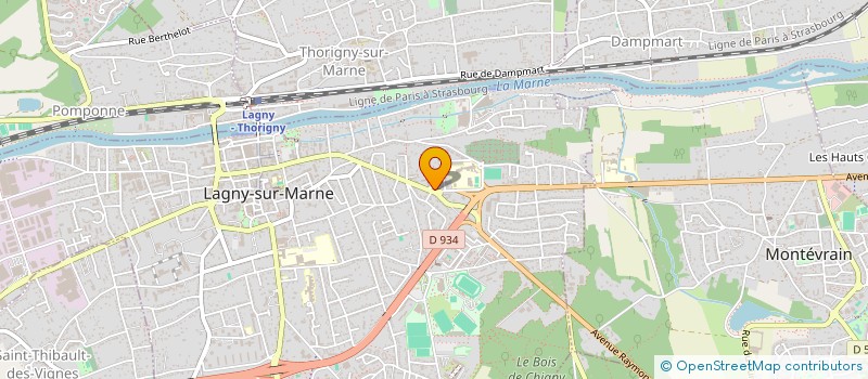 localisation de l'entreprise AMH à LAGNY-SUR-MARNE