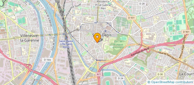 localisation de l'entreprise AMH  SAINT-DENIS