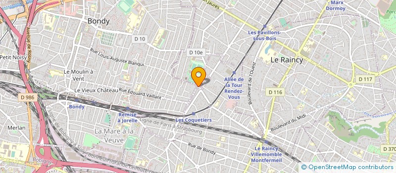 localisation de l'entreprise AMH à VILLEMOMBLE