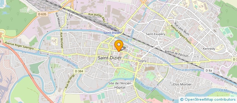 localisation de l'entreprise AMH à SAINT-DIZIER