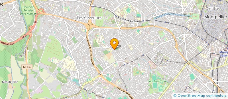 localisation de l'entreprise AMH à MONTPELLIER