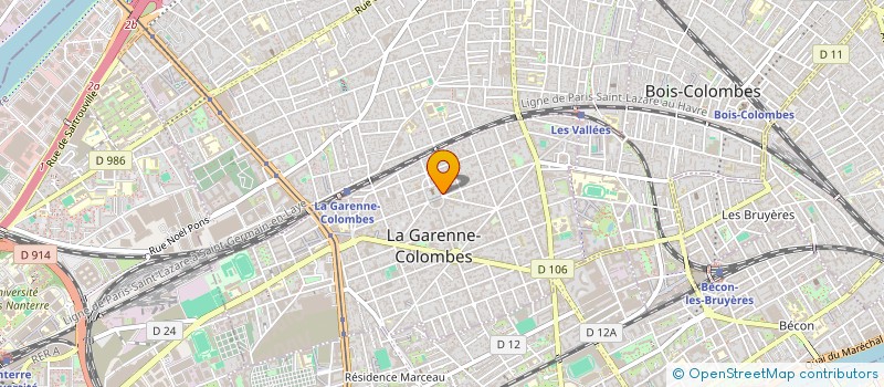 localisation de l'entreprise AMH à LA GARENNE-COLOMBES