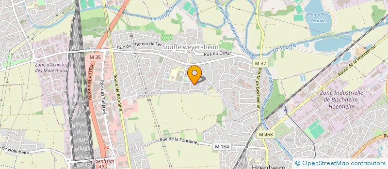 localisation de l'entreprise AMH CONSEIL  STRASBOURG