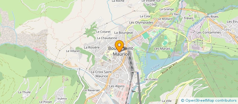 localisation de l'entreprise AMH HOLDING à BOURG-SAINT-MAURICE