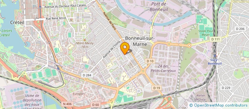 localisation de l'entreprise AMH LOGISTIQUE à BONNEUIL-SUR-MARNE